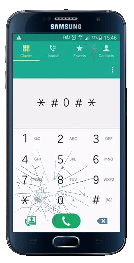 Samsung - Ecran Cassé - Code Secret